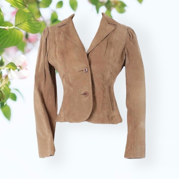 SUEDE Tan Blazer - Picture 7 of 8